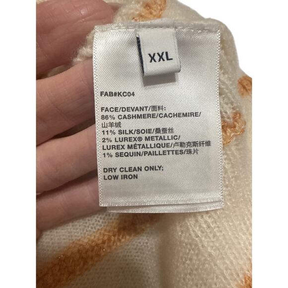 Lafayette 148 New York Cashmere Stripped Breton Sz 2X Stripped Luxurious Sweater - Picture 12 of 15